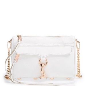 White mini MAC w/rose gold hardware NEVER WORN